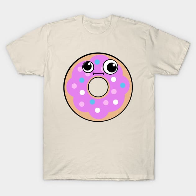 Cute Derpy Donut T-Shirt by flimflamsam